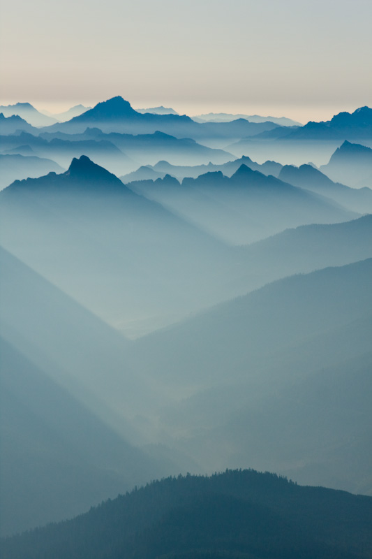 Morning Mist And The Cascades